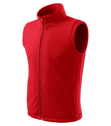 Next - Fleece vesta unisex (červená)